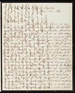 Letter from Mary Botham Howitt, Clapton, to Lydia Maria Child, April 26, 1844
