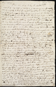 Letter from James Bradley, Lane Seminary, [Cincinnati, Ohio], to Lydia Maria Child, June 3- [18]34