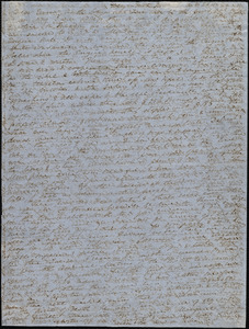 Letter from Anne Warren Weston, Weymouth, [Mass.], to Emma Forbes Weston, Sunday, Oct. 21, 1849