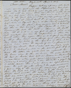 Letter from Anne Warren Weston, Weymouth, [Mass.], to Maria Weston Chapman, April 2, 1849