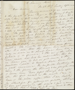 Letter from Anne Warren Weston, 5 Chauncy Place, [Boston], [and] Weymouth, [Mass.], to Caroline Weston, Dec. 28, 1849. Sunday afternoon. [Through] Monday night, Jan. 7, [1850]
