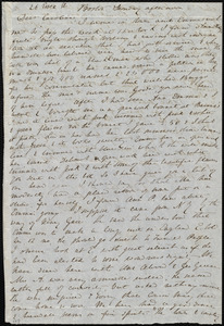 Letter from Anne Warren Weston, 26 Essex St., Boston, to Caroline Weston, Monday afternoon, [1849 May 22?]