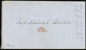 Draft of letter from Anne Warren Weston, Boston, to George Thompson, Nov. 25, 1850