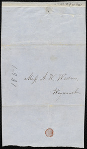 Letter to Anne Warren Weston, [1851]