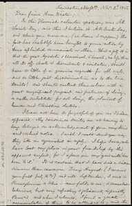 Letter from Samuel May, Leicester, to Anne Warren Weston, Nov. 2d, 1856