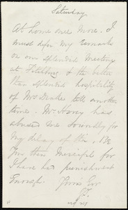 Letter from George Thompson to Anne Warren Weston, [12 January 1850]