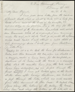 Letter from George Thompson, Peterborough, N.Y, to Anne Warren Weston, Friday, Febrary 28, 1851, 10:15 A.M
