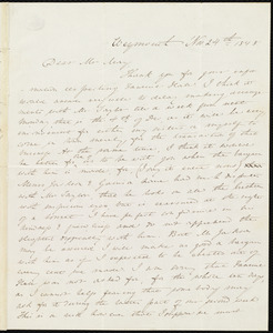 Letter from Anne Warren Weston, Weymouth, [Mass.], to Samuel J. May, Nov. 24th, 1848