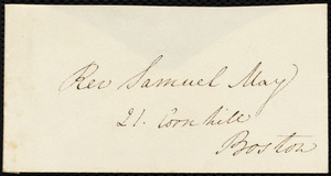 Letter from Anne Warren Weston, Weymouth, [Mass.], to Samuel May, January 25, 1852, Sunday Morning