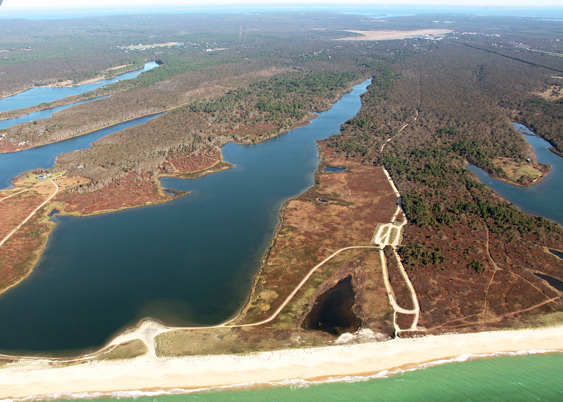 Aerial West Tisbury Coastline