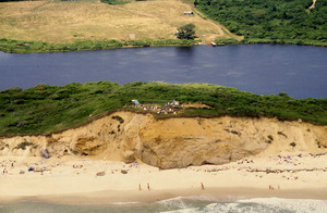 Lucy Vincent Beach Archaeology - 1998 air view