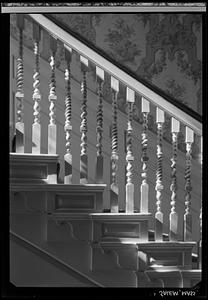 Mrs. Ives House, Salem: interior, stairway
