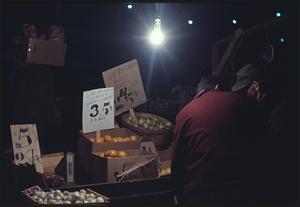 Night scene of market