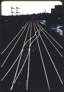 Boston, Chickering, interlocking railroad tracks
