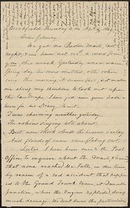 Letter from Zadoc Long to John D. Long, April 8, 1869