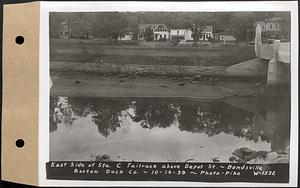 East side of Station C tailrace above Depot Street, Boston Duck Co., Bondsville, Palmer, Mass., Oct. 14, 1939