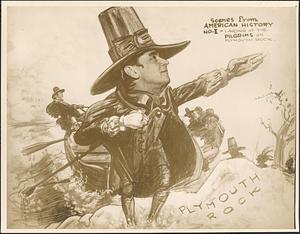 Scenes from American History no. I - landing of the Pilgrims on Plymouth Rock