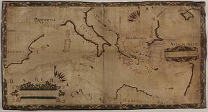 Portolan chart of the Mediterranean Sea