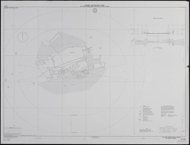 Airport obstruction chart, OC 606, Key West International Airport, Key West, Florida