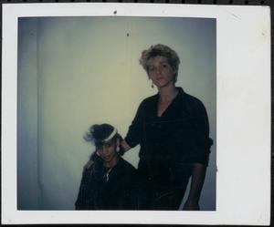 Susan Richards posing with a teenage girl
