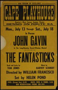 In person John Gavin in the long-running award-winning musical (10th year in New York) The Fantasticks