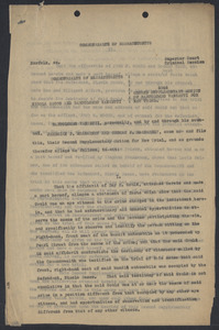 Sacco-Vanzetti Case Records, 1920-1928. Defense Papers. Second Supplementary Motion of Bartolomeo Vanzetti for New Trial, n.d. Box 8, Folder 29, Harvard Law School Library, Historical & Special Collections