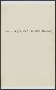 Sacco-Vanzetti Case Records, 1920-1928. Defense Papers. Exhibits, pages 87-99: Depositions: Edmund P. Cottle, George L. Stroh, Louis H. Fenn, Edmund D. Roys, 1922. Box 9, Folder 13, Harvard Law School Library, Historical & Special Collections