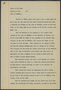 Sacco-Vanzetti Case Records, 1920-1928. Defense Papers. Affidavit/Deposition of Burns, Charles R., July 1, 1922. Box 9, Folder 25, Harvard Law School Library, Historical & Special Collections