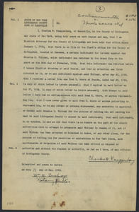 Sacco-Vanzetti Case Records, 1920-1928. Defense Papers. Affidavit/Deposition of Knappenberg, Charles W., 1922. Box 9, Folder 44, Harvard Law School Library, Historical & Special Collections