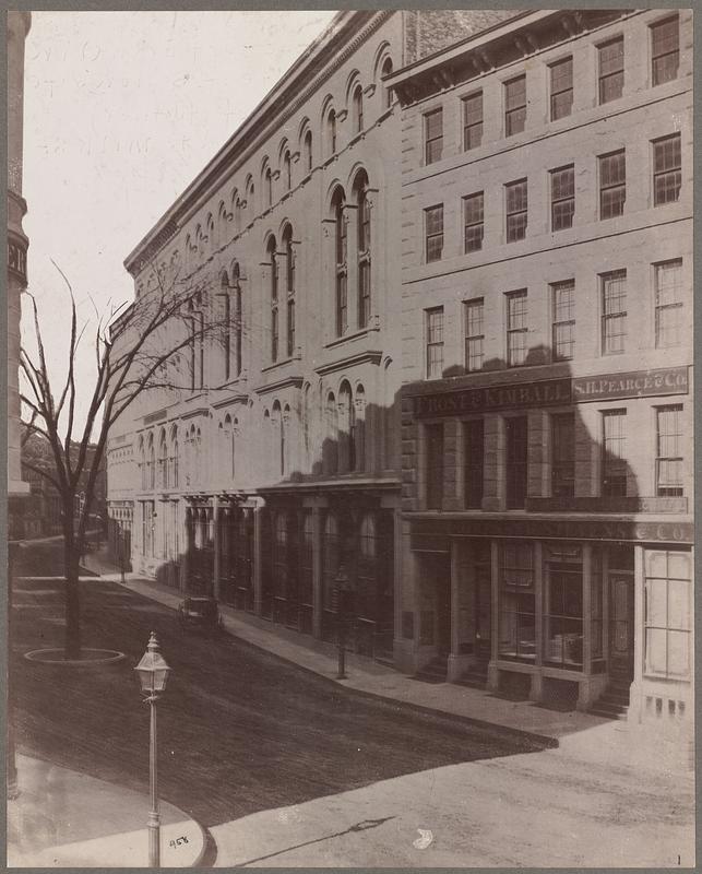 Boston, Massachusetts. Franklin Street. North side, between Devonshire and Hawley Streets