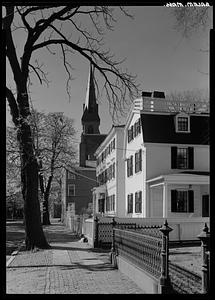 Street and church spire