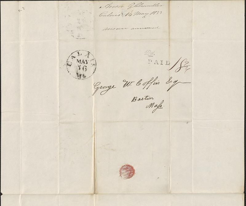 Anson G. Chandler to George Coffin, 14 May 1833