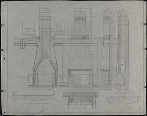 Three-quarter inch details of fireplace and chimney