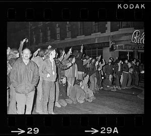 Harvard Square anti-war riot: Crowd jeers police, Cambridge