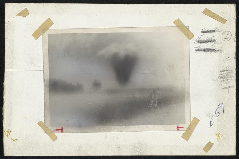 Only Known Photo of actual tornado cone was taken from 200 yards by Edward Story, Rutland civil defense chief, as it shot past him. Story was pelted with hail as he took photo from a back road in Rutland, shortly after tornado got under way. he fled after getting his shot.