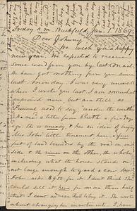 Letter from Zadoc Long to John D. Long, January 1, 1869