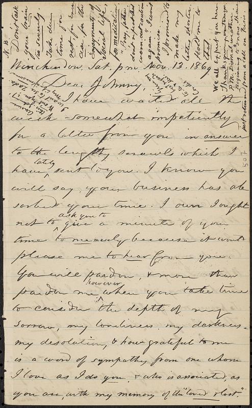 Letter from Zadoc Long to John D. Long, November 13, 1869 - Digital ...
