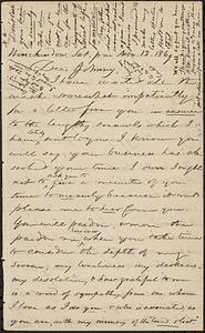 Letter from Zadoc Long to John D. Long, November 13, 1869