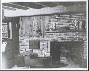 Peak House interior (fireplace)