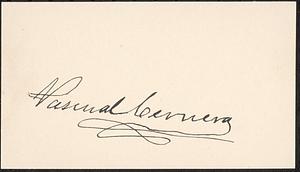 Autograph of Pascual Cervera