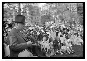 Boston Park Department May Day Festival, Commissioner William Long in foreground
