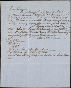 John Hanahan, Edisto Island, S.C., autograph letter signed to Ziba B. Oakes, 11 January 1854