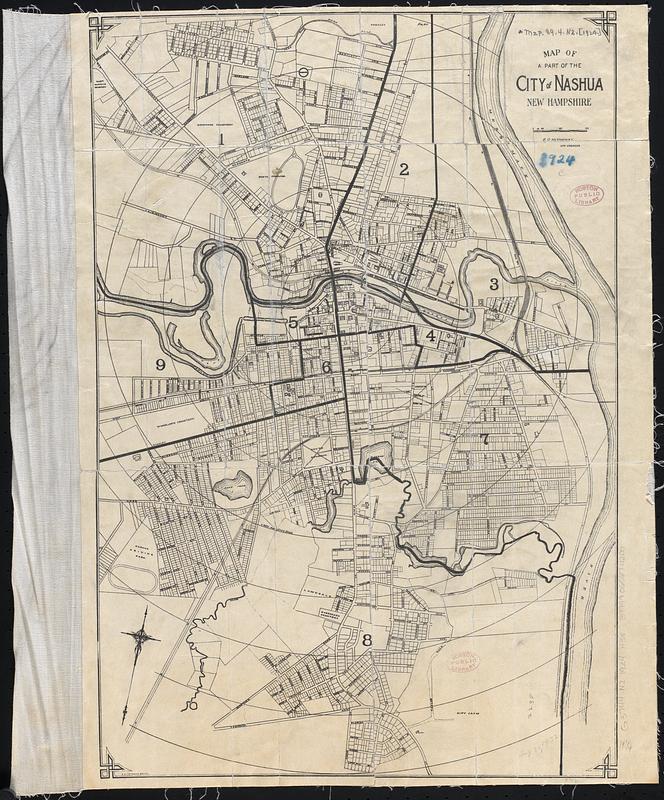 Map of a part of the City of Nashua, New Hampshire