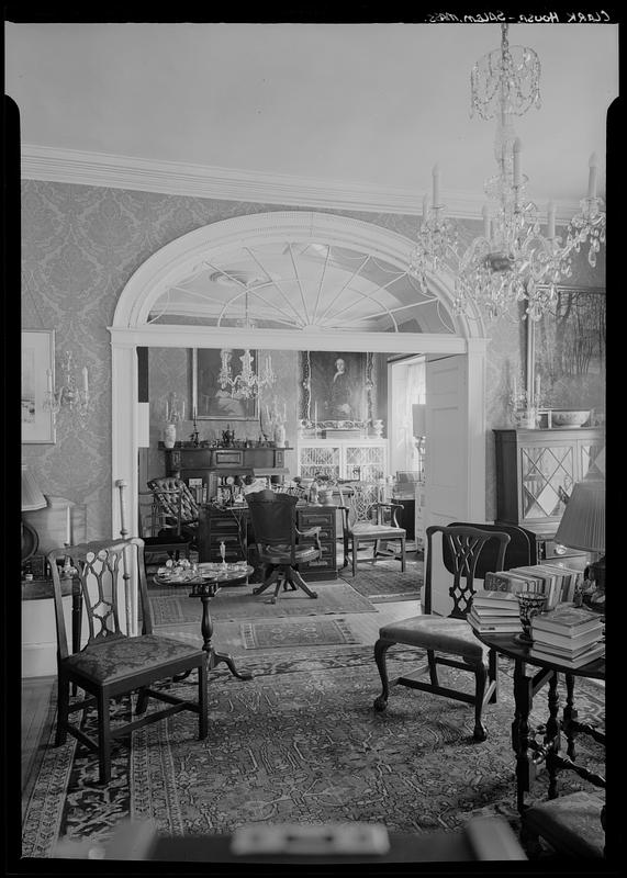 Clark House, Salem: interior