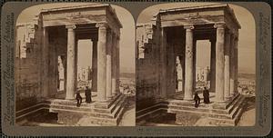 North portico of the Erechtheion and outlook W.S.W. from Acropolis toward Salamis, Athens