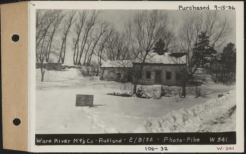 Ware River Manufacturing Co., Camp (house), Long Pond, Rutland, Mass ...