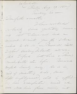 Letter from John D. Long to Zadoc Long and Julia D. Long, August 29, 1865