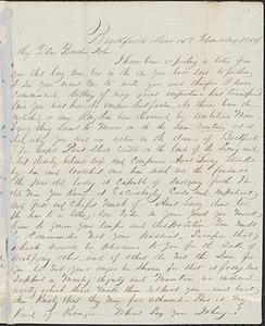 Letter from Zadoc Long to John D. Long, March 15, 1854