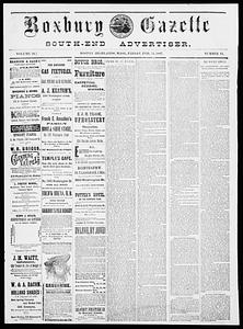 Roxbury Gazette and South End Advertiser, February 11, 1887