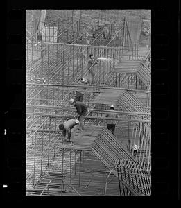One Beacon Street foundation construction, downtown Boston